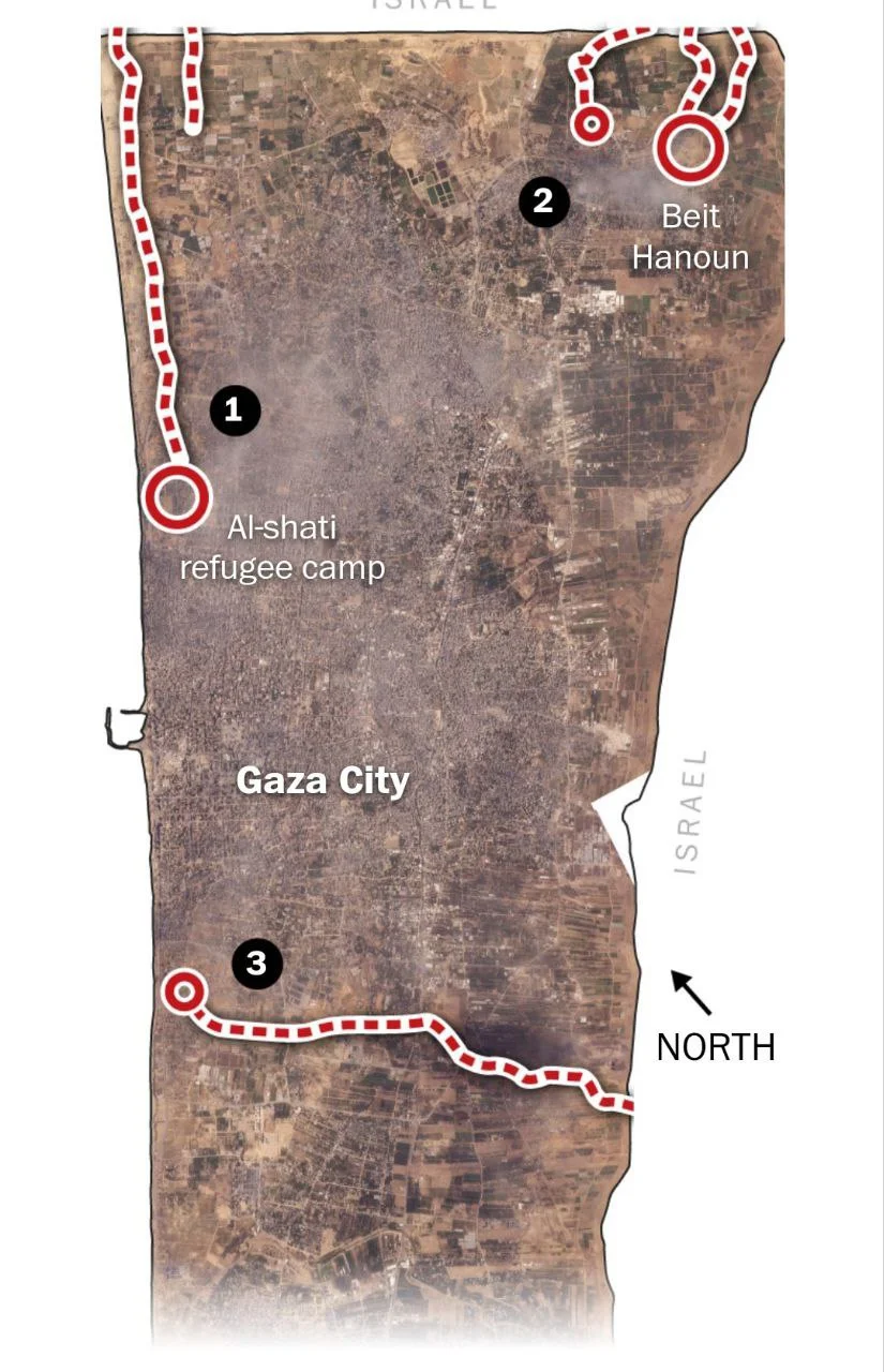 ЦАХАЛ отрезал город Газа от остальной части палестинского анклава