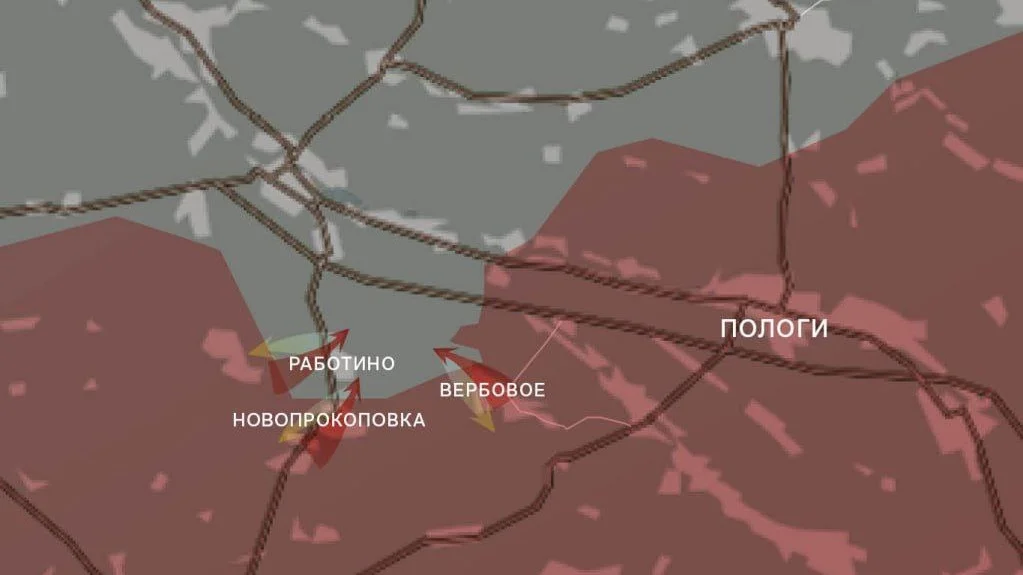 Запорожское направление. Карта боевых действий на 30.01.2024