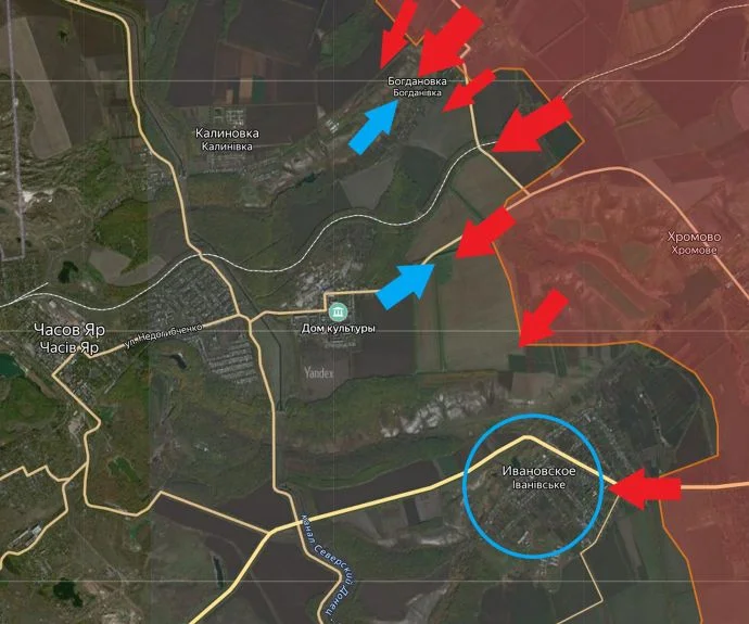 Бахмутское направление: карта боев на 17.02.2024