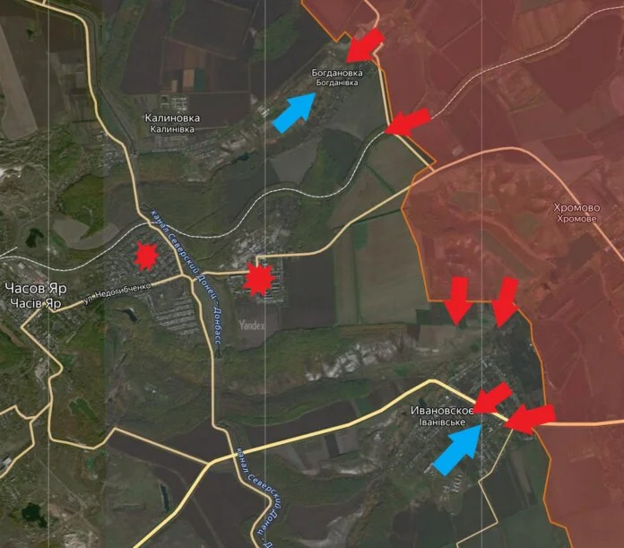 Бахмутское направление. Карта боев на 29 февраля 2024 года