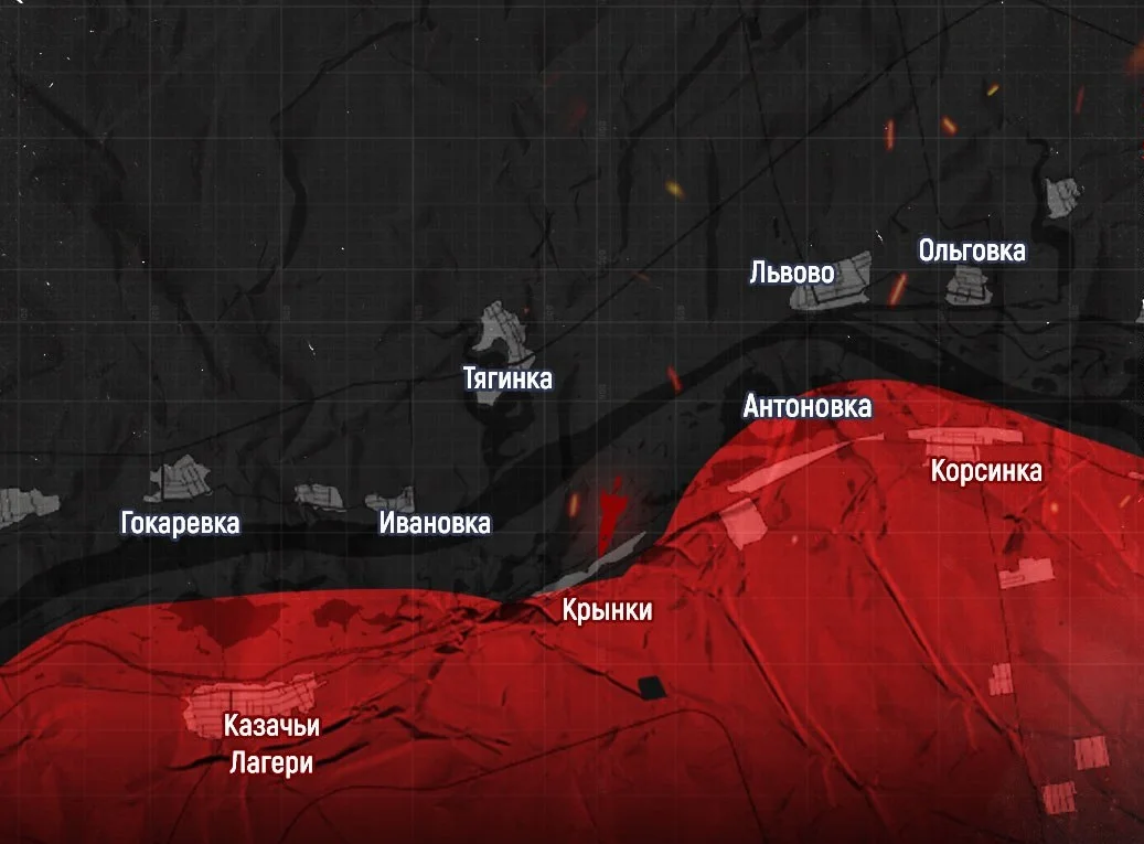 Херсонское направление. Карта боевых действий на 05.02.2024