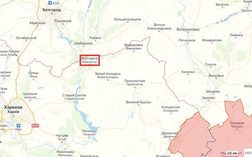 ВСУ стягивают силы в Волчанск на границе с Россией. 