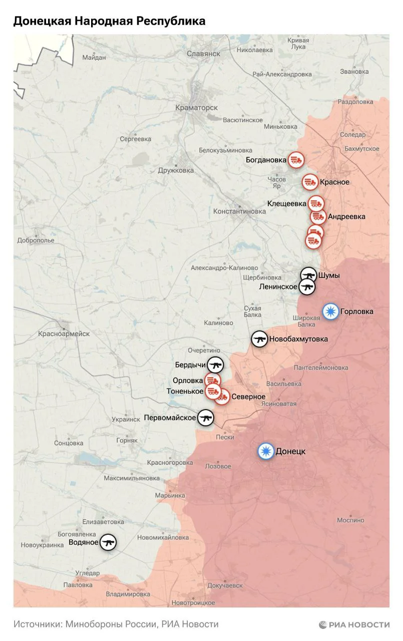 Специальная военная операция. Карта боевых действий на 17 марта 2024