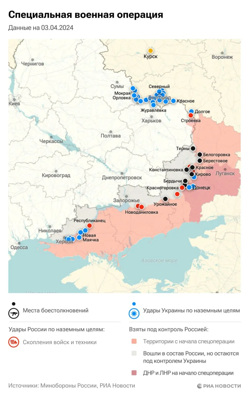 Специальная военная операция. Карта боевых действий